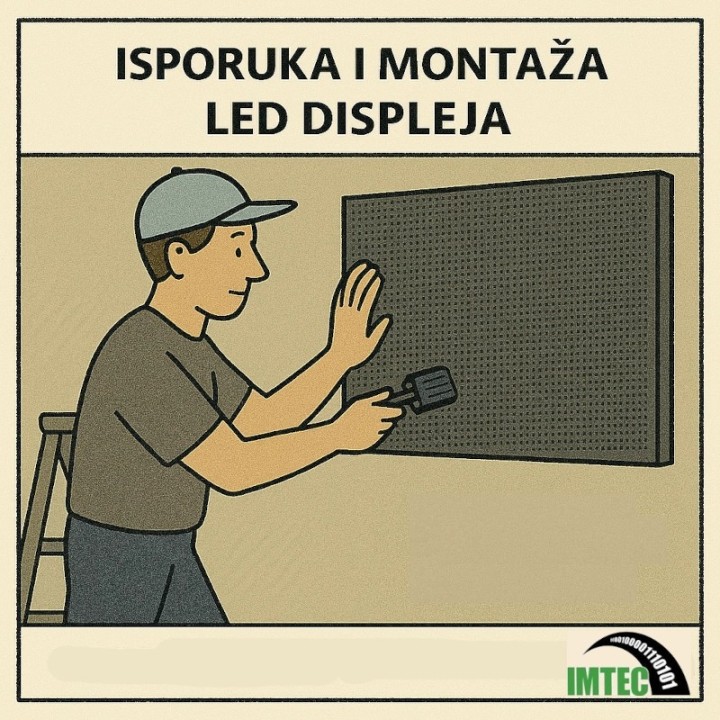 Isporuka i montaža LED displeja (angažiranje tima tehničara