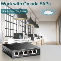 TP-link 5-Port Gigabit Desktop Switch with 4-Port PoE - TL-SG1005P-EU