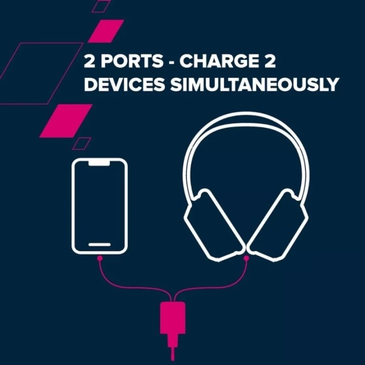 Canyon punjač CU35CC GaN 35W 2x USB-C bijeli CNS-CUW35CC