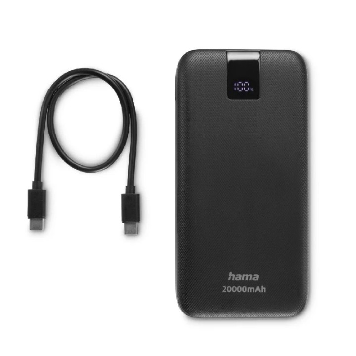 Powerbank Hama PD20 20000 mAh, anthracit