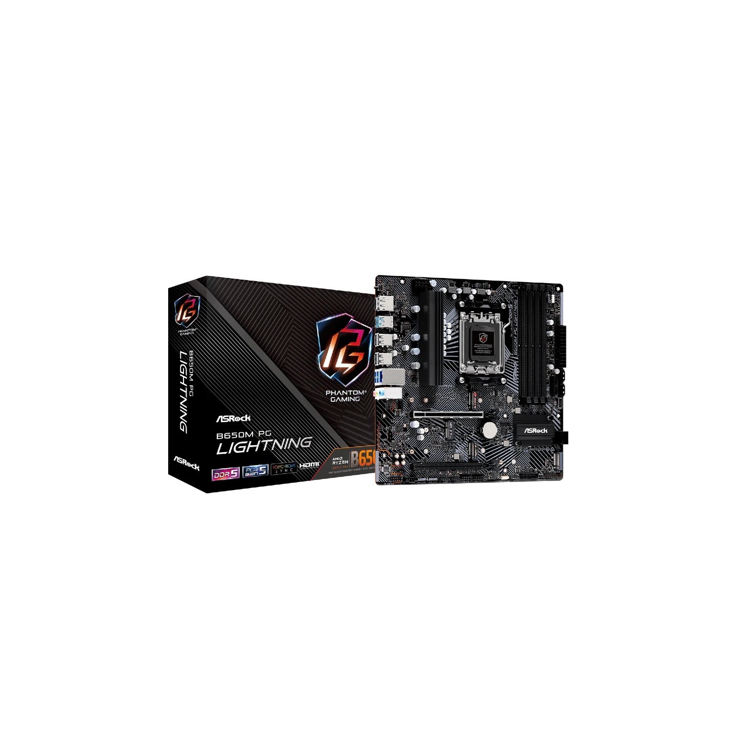 Asrock matična ploča AMD B650M PG LIGHTNING, AM5