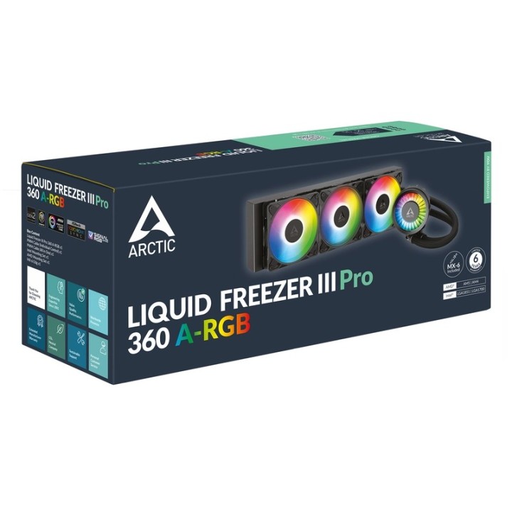 Arctic liquid cooler LF III PRO 360 A-RGB W