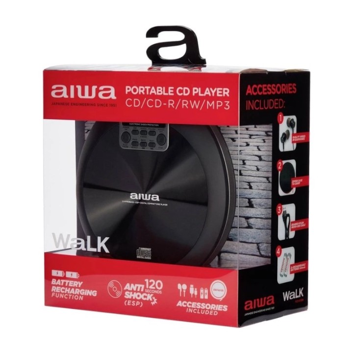 AIWA CD-MP3 player PCD-810BK, prijenosni