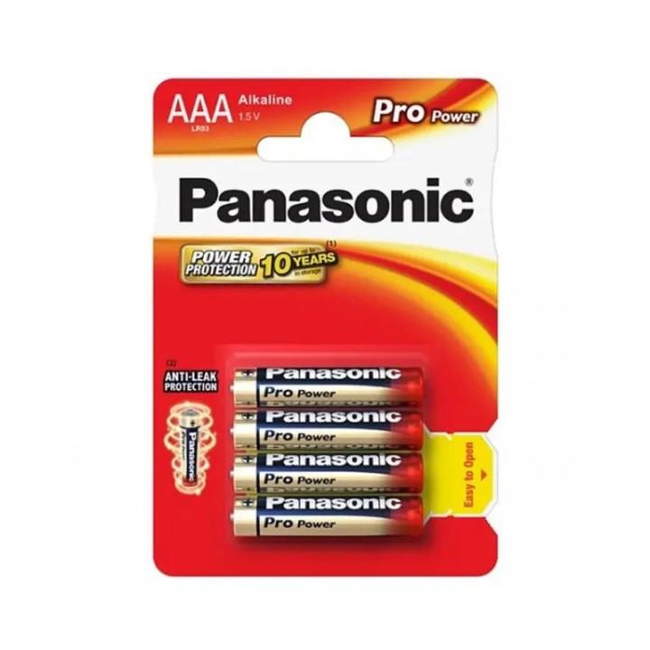 Panasonic baterije AAA LR03PPG/4BP Alkaline Pro Power 4/1
