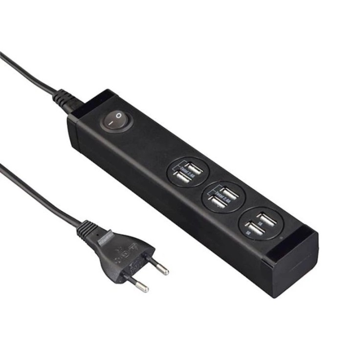 Hama produžni kabal 6 USB-A portova 34W