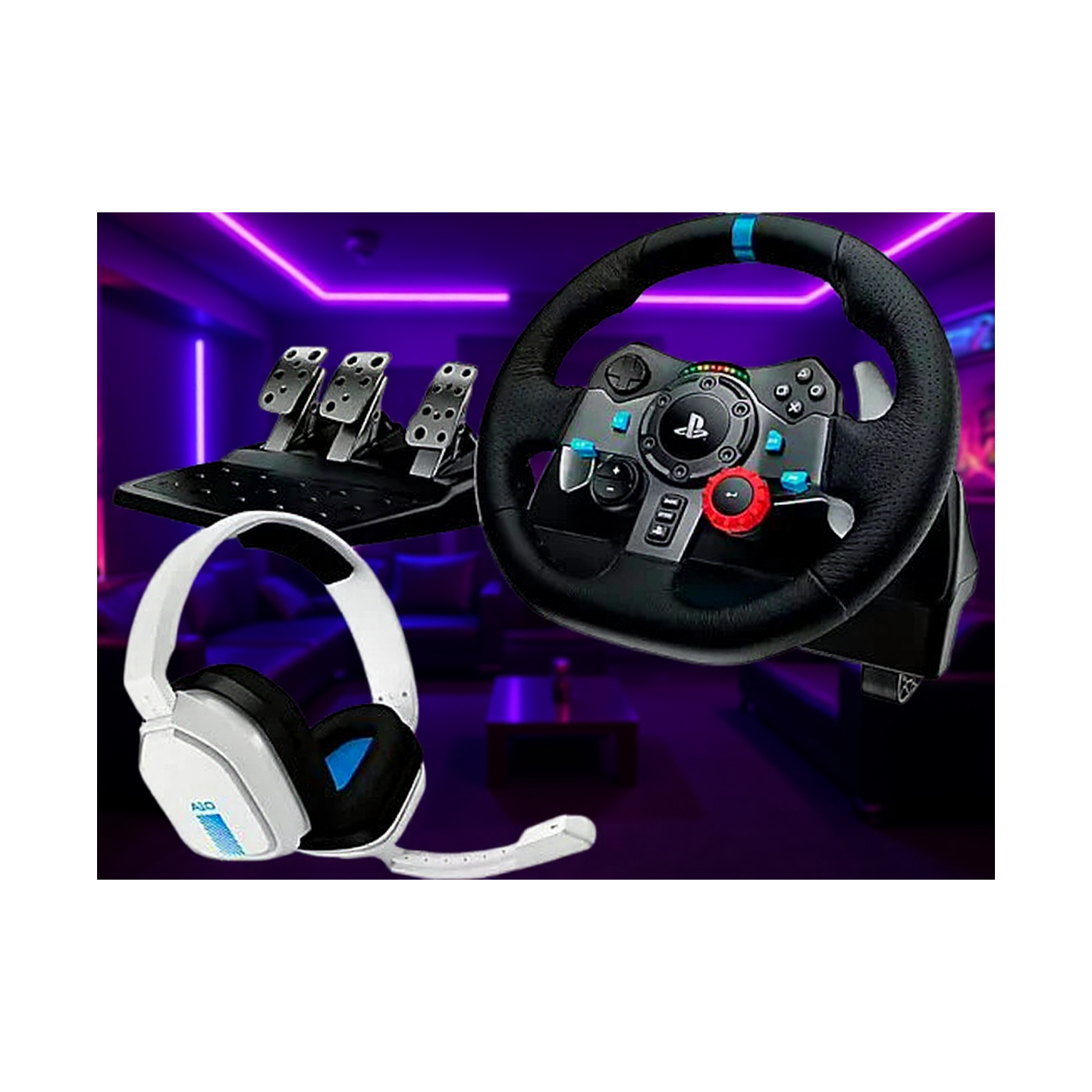 Logitech volan G29 PlayStation 5,4,3 i PC + slušalice Astro A10