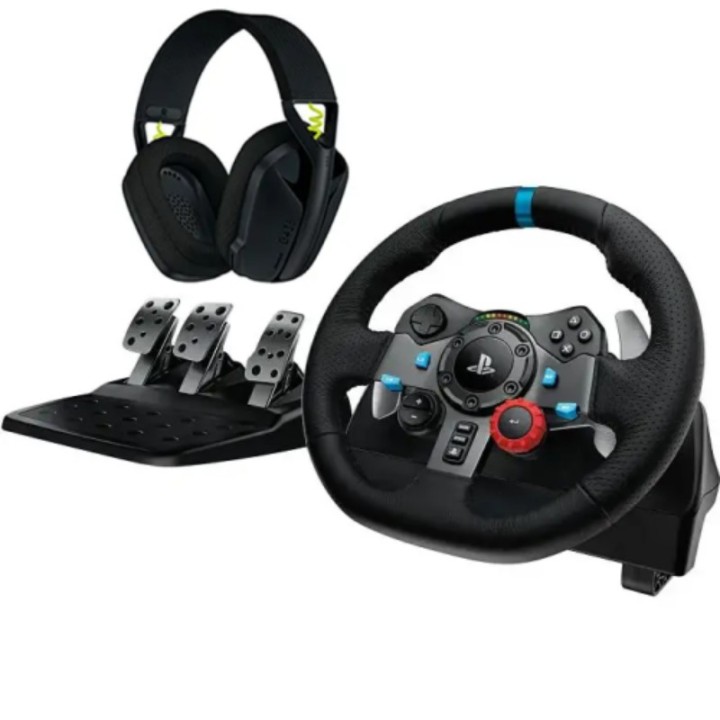 Logitech volan G29 PlayStation 5,4,3 i PC + slušalice G435 crne