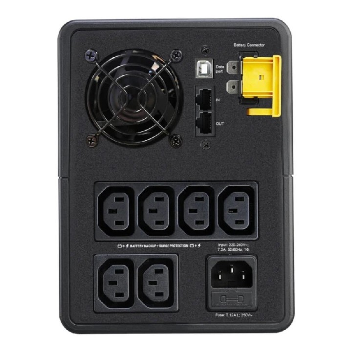 APC Back-UPS, 1600VA, Tower, 230V, 6x IEC C13 outlets, AVR