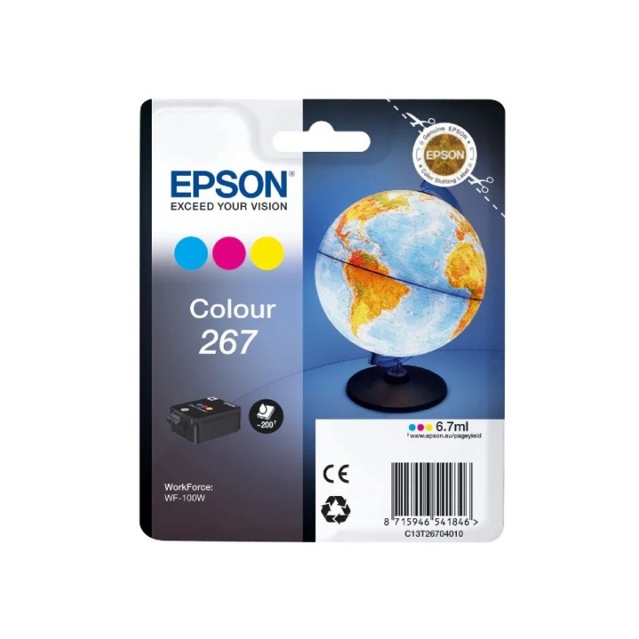EPSON 267 WF-100W color tinta
