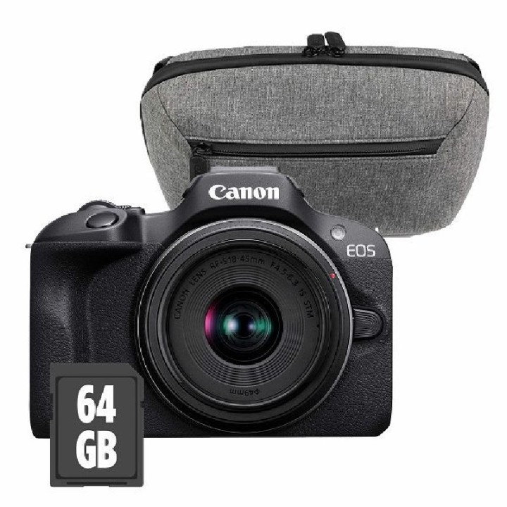 Canon R100 + RFS18-45 travel kit - torbica i SD64GB