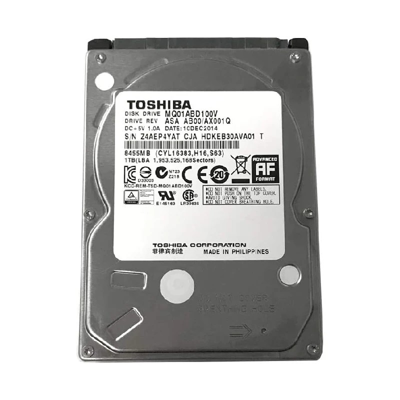 Toshiba HDD 1 TB, 2,5 SATA3