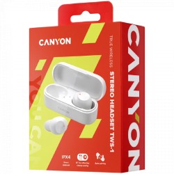 Canyon bluetooth slušalice CNE-CBTHS1W bijele