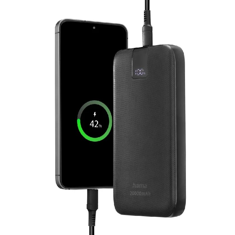 Powerbank Hama PD20 20000 mAh, anthracit