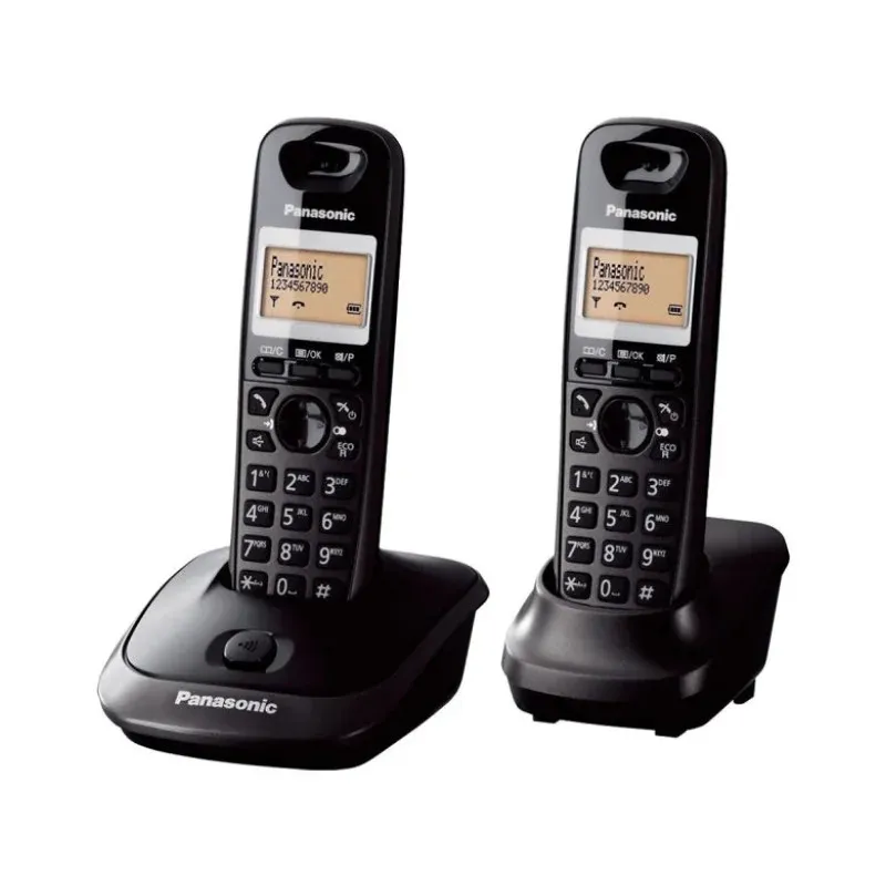 Panasonic telefon KX-TG1612FXH - tamno sivi + dodatna slušalica