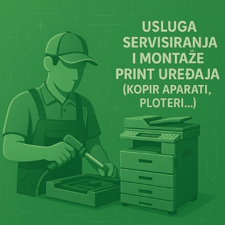 Usluga servisiranja i montaze print uredjaja ( kopir aparati , ploteri ...)