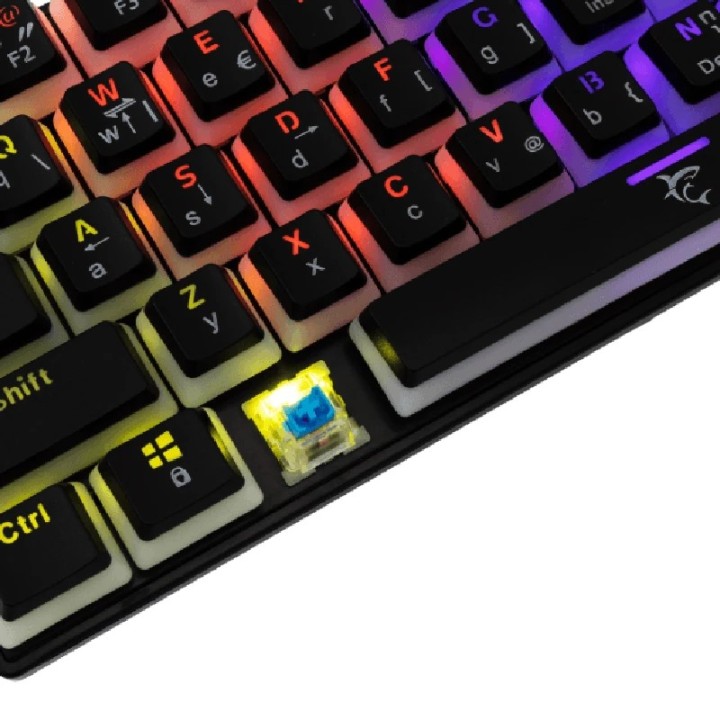 White shark gaming tastatura Ashiko mehanička blue SW crna