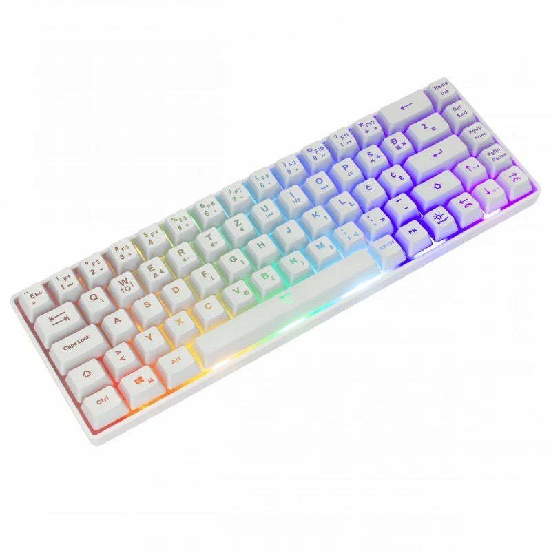White shark gaming tastatura Ronin US bijela -