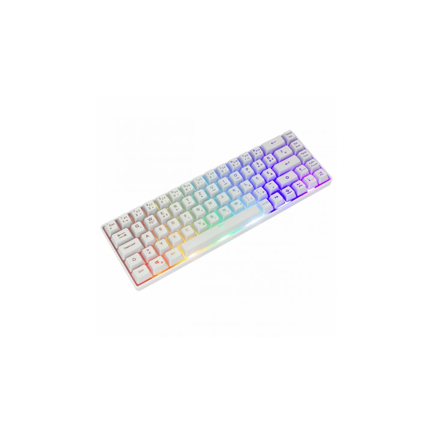 White shark gaming tastatura Ronin US bijela -
