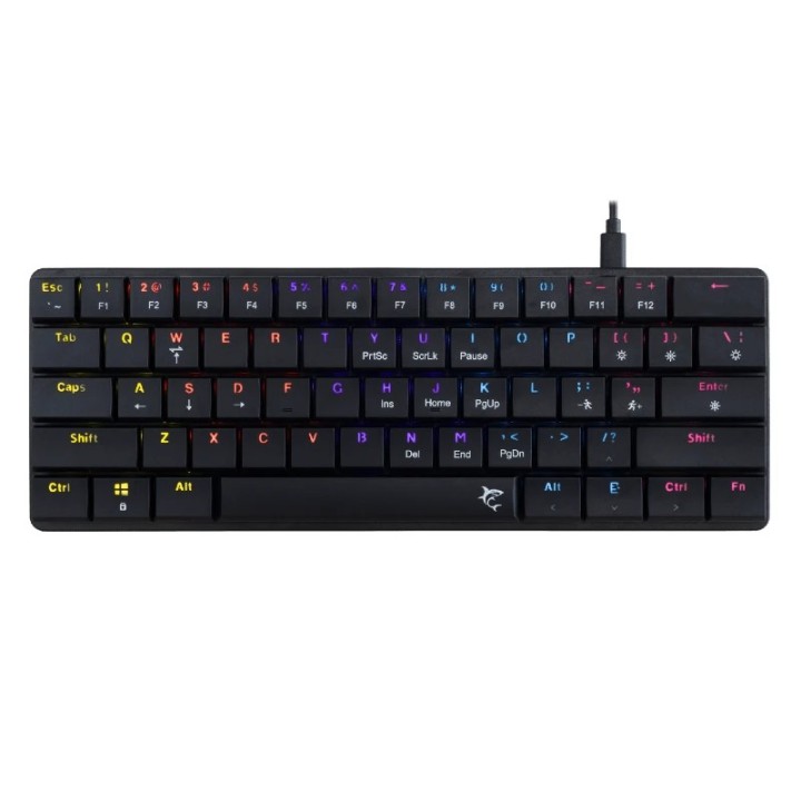 White shark gaming tastatura Nagamaki mehanička red SW US crna