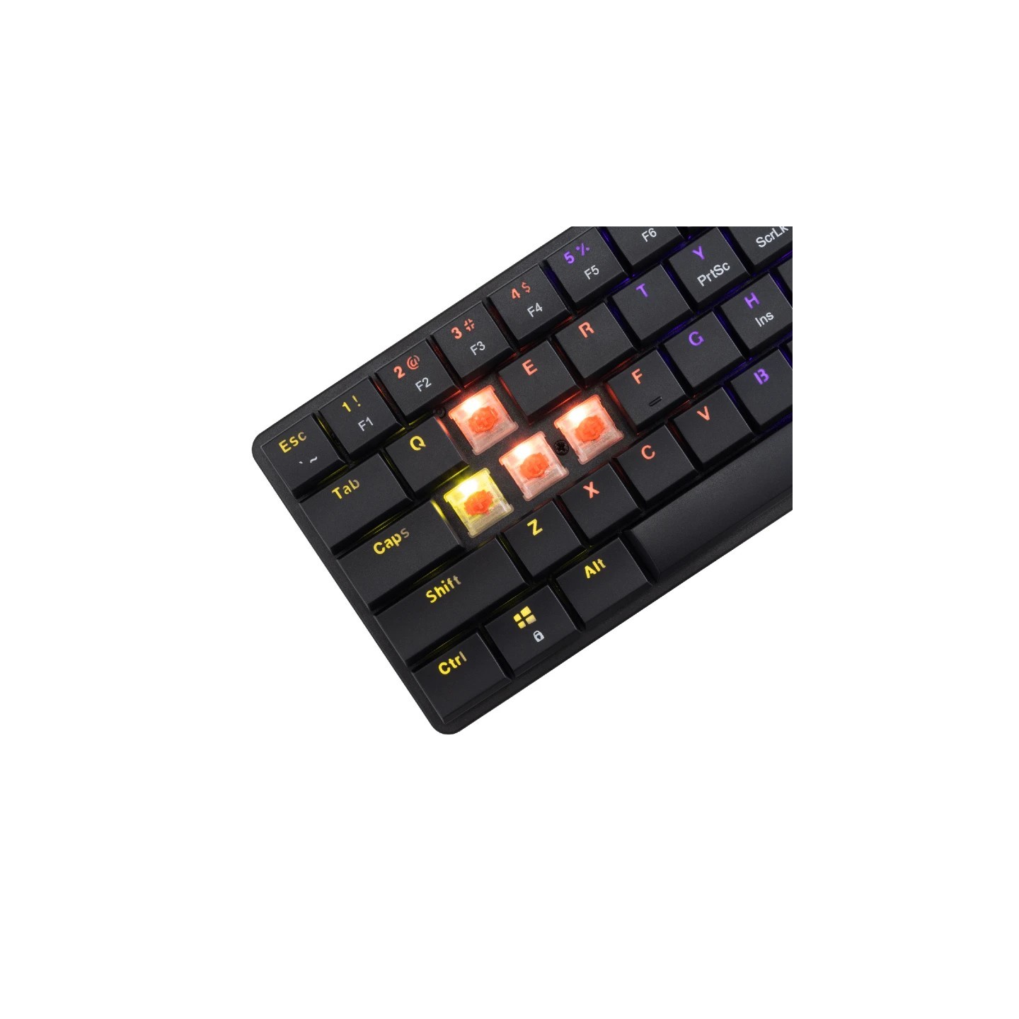 White shark gaming tastatura Nagamaki mehanička red SW US crna