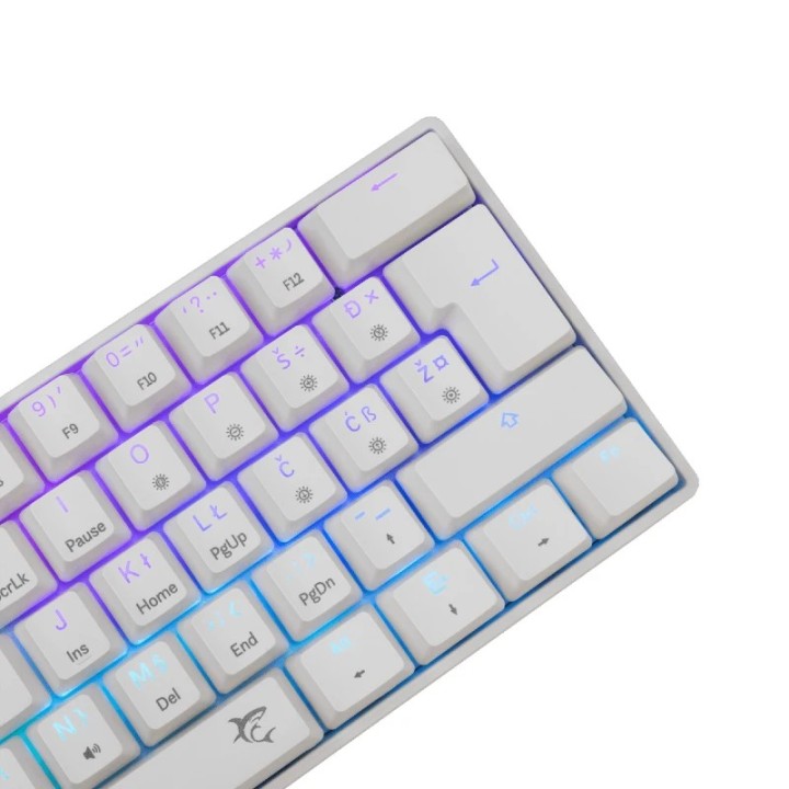 White shark gaming tastatura Shinobi-2 mehanička brown SW bijela