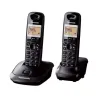 Panasonic telefon KX-TG2512FXT bežični, crni, dvije slušalice