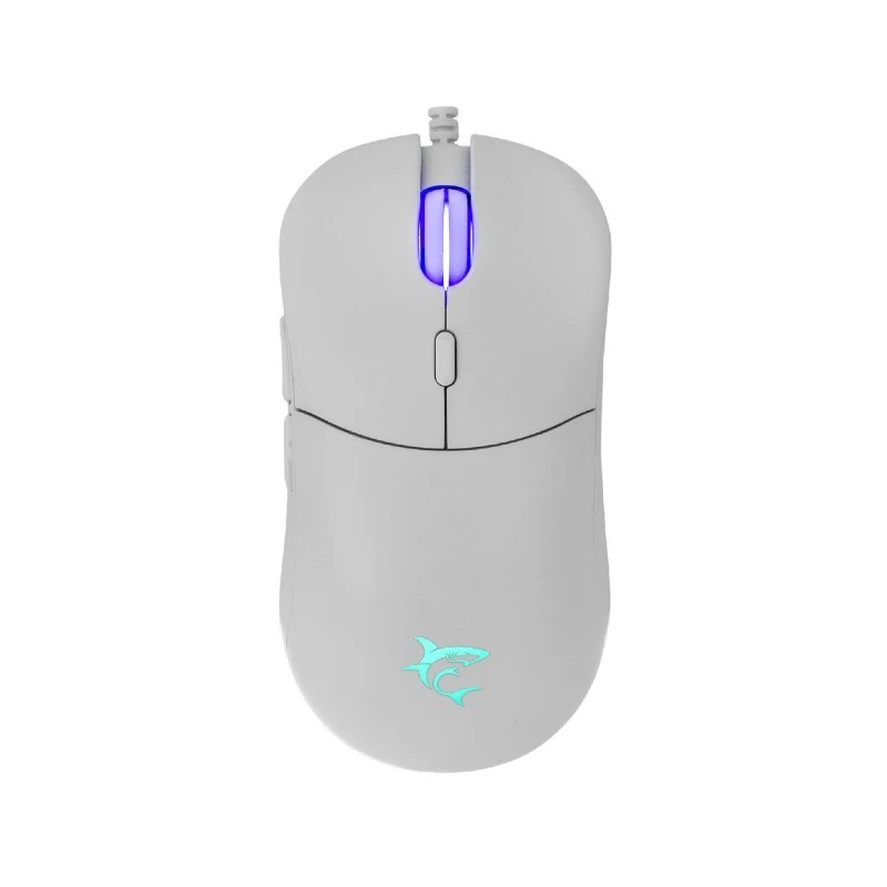 White shark gaming miš Badgemagus bijeli