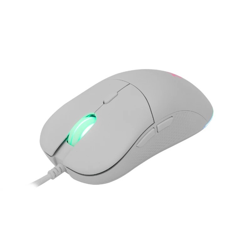 White shark gaming miš Badgemagus bijeli