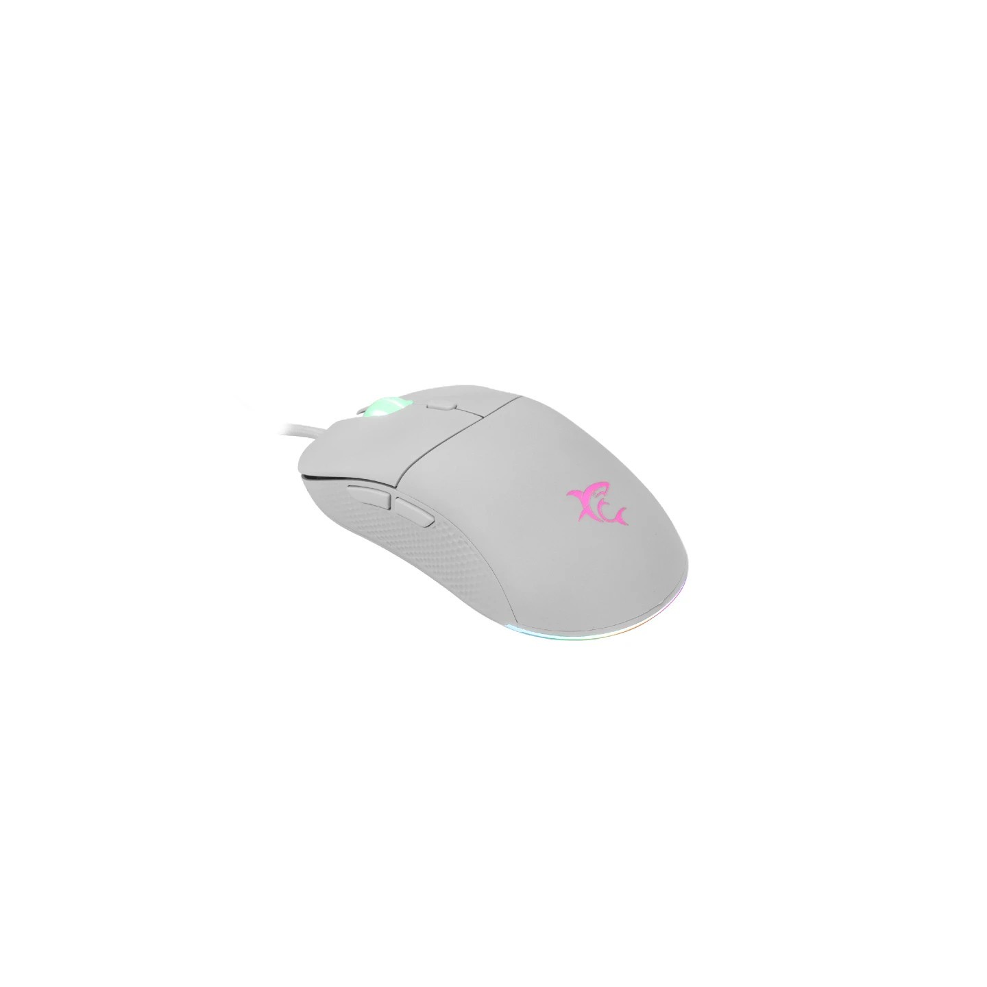 White shark gaming miš Badgemagus bijeli