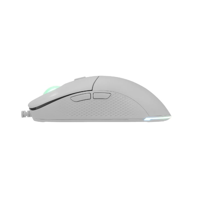 White shark gaming miš Badgemagus bijeli