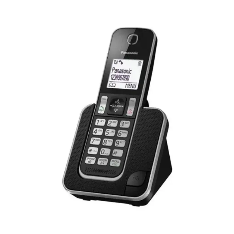 Panasonic telefon KX-TGD310FXB, bežični, crni