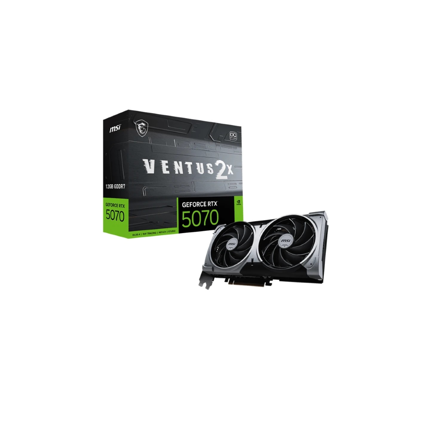 MSI grafička kartica RTX5070 Ventus 2X OC, 12GB GDDR7