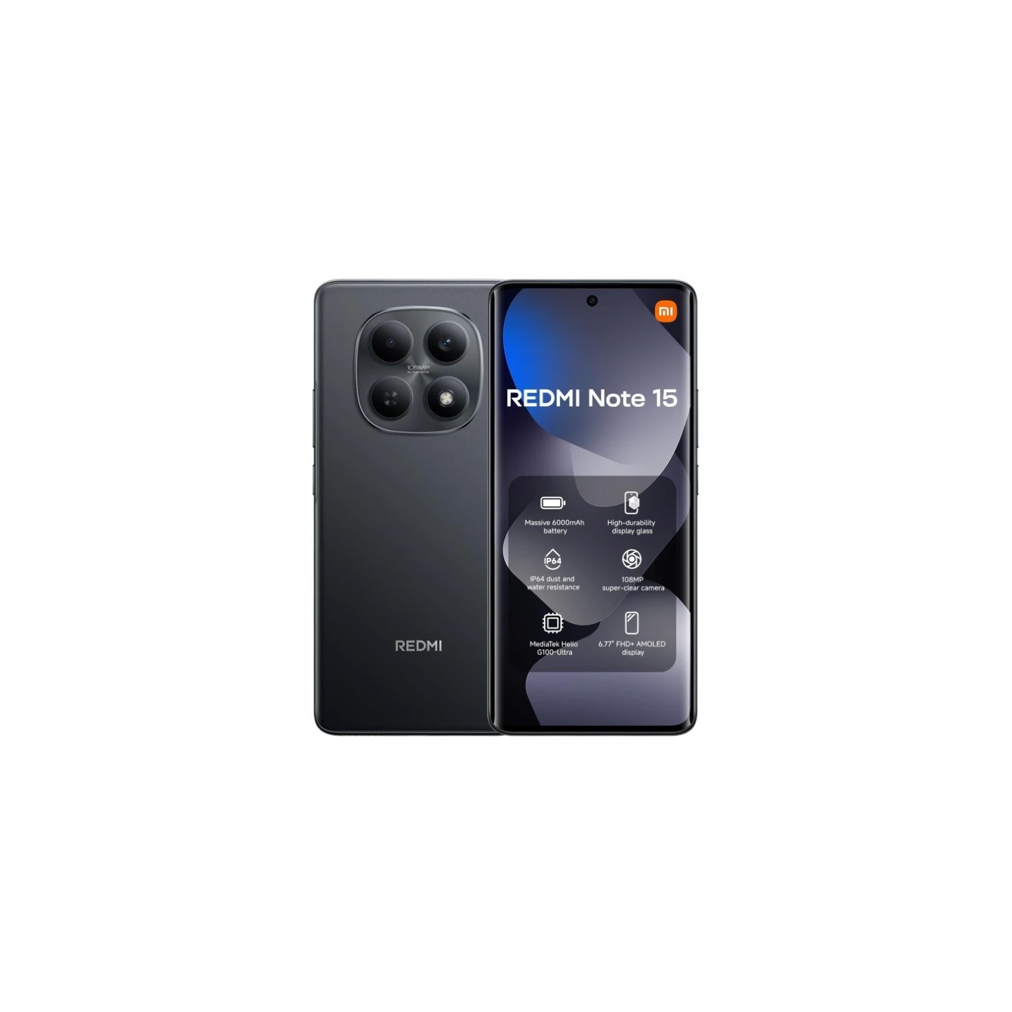 Mobitel Xiaomi Redmi Note 15, 4G, 8/256GB, crni