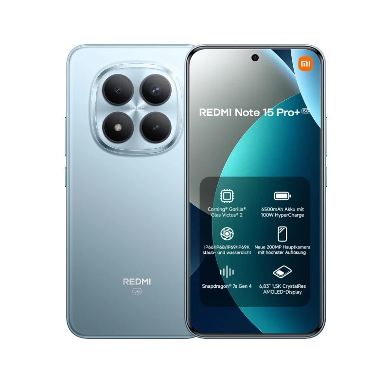 Mobitel Xiaomi Redmi Note 15 Pro+, 5G, 8/256GB, plavi
