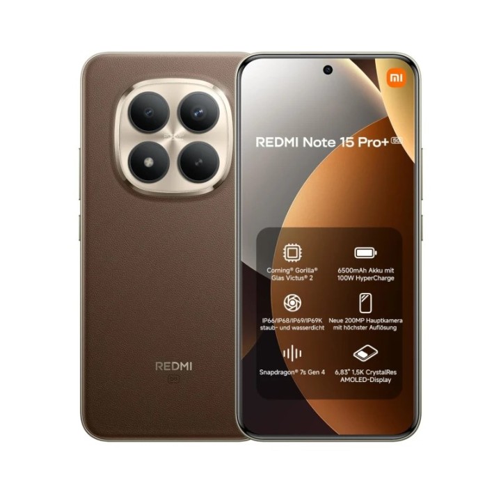 Mobitel Xiaomi Redmi Note 15 Pro+, 5G, 8/256GB, smeđi