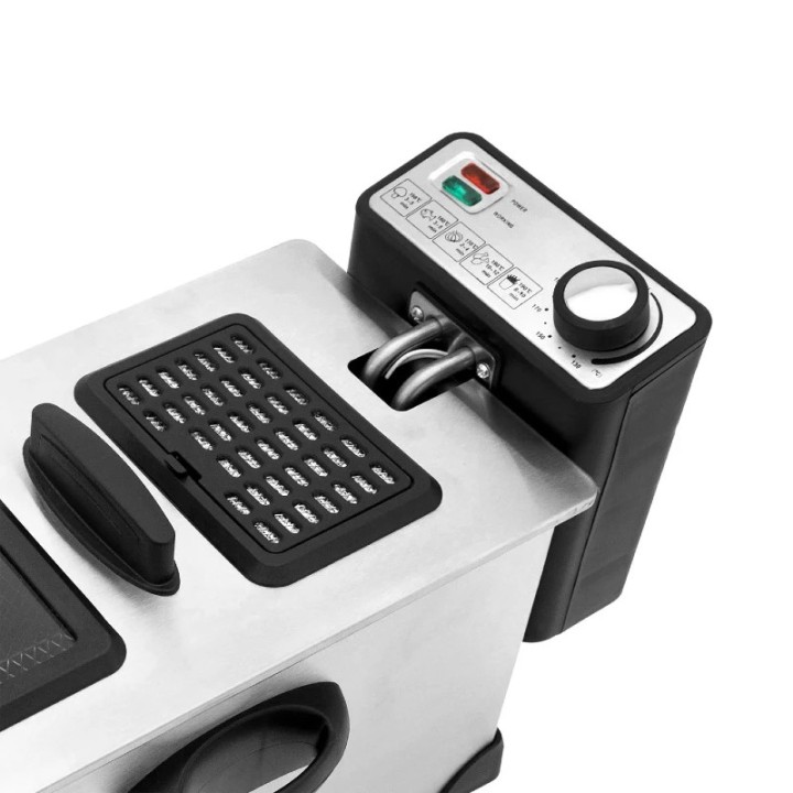 VIVAX friteza 3L 2000W DF-2003SS, inox, podesiva temperatura, velika korpa