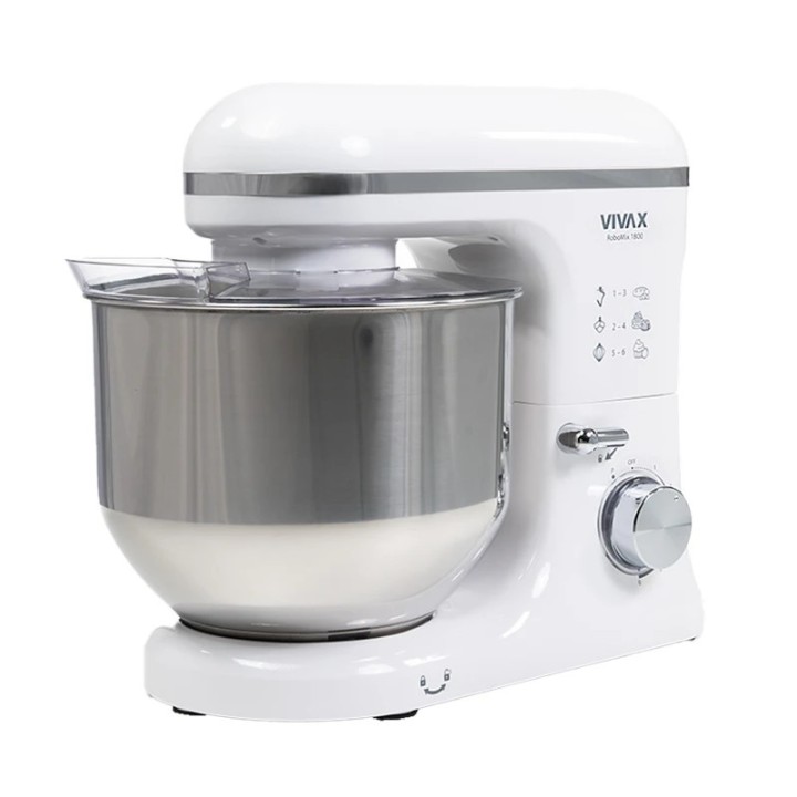 VIVAX multipraktik kuhinjski robot RM-71800WH 1800W, 7L, 6 brzina, set nastavaka