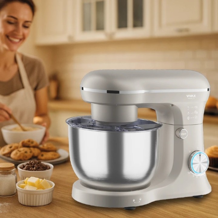 Vivax multipraktik kuhinjski robot RM-41500S 1500W, 4L, nastavci za tijesto, kreme i mućenje
