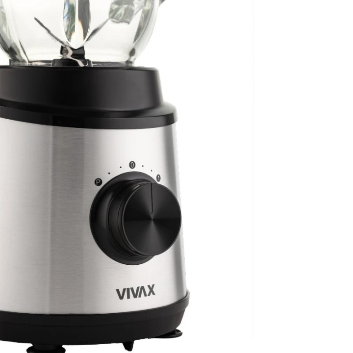Vivax blender BL-800X, 800W sa staklenom posudom, 2 brzine + Turbo Pulse, crni inox