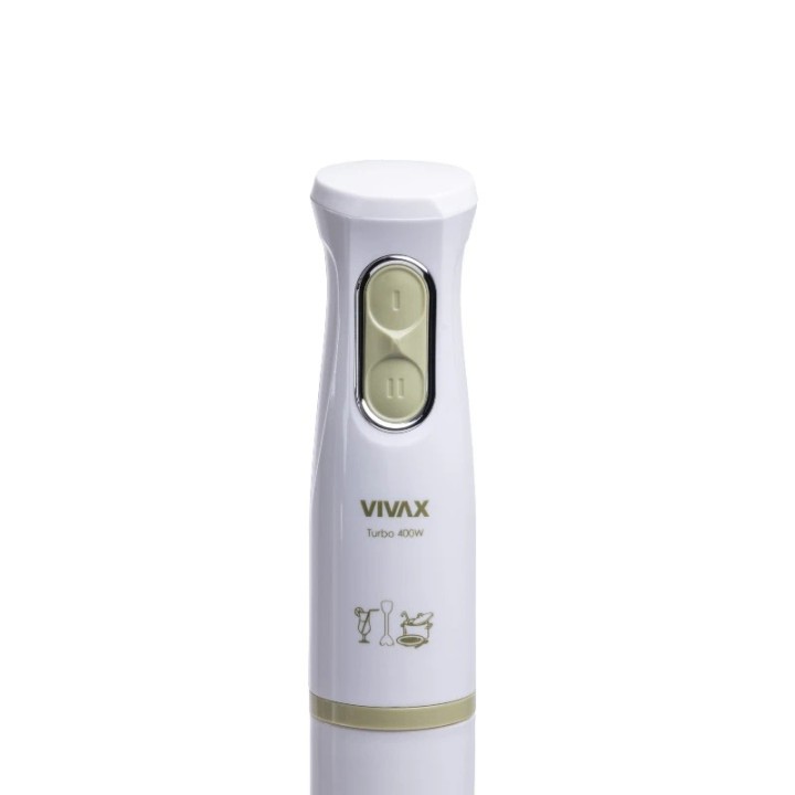VIVAX štapni mikser set HBS-400WG, 400W, sjeckalica + mutilica, 2 brzine, bijela