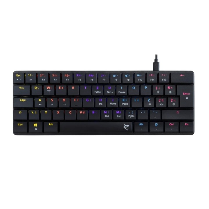White shark gaming tastatura Nagamaki mehanička Red SW crna