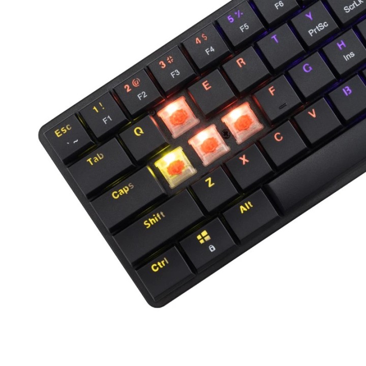 White shark gaming tastatura Nagamaki mehanička Red SW crna