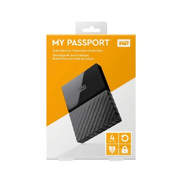 WD Externi 4TB MY Passport crni, WDBPKJ0040BBK