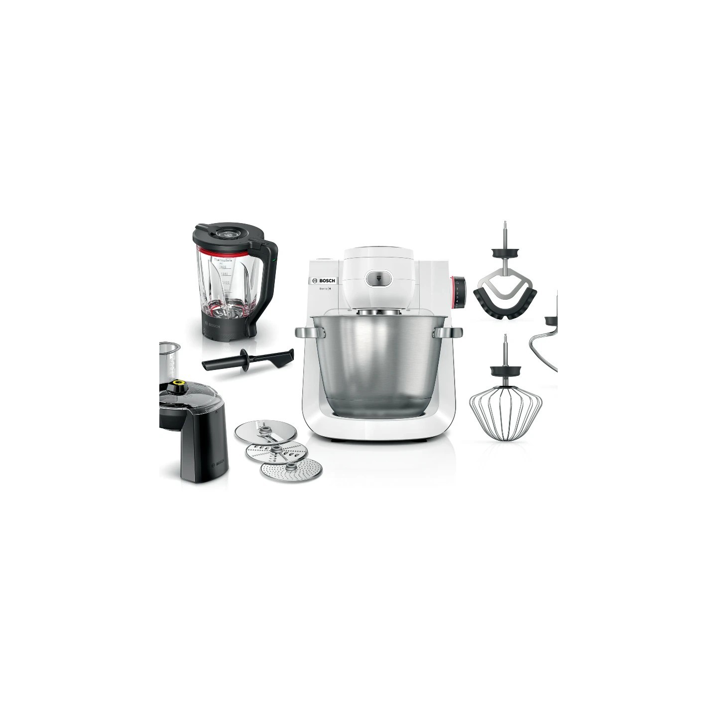 Bosch kuhinjski robot MUMS6EW22, 1600W, 5.5L, 7 brzina, bijela, inox posuda