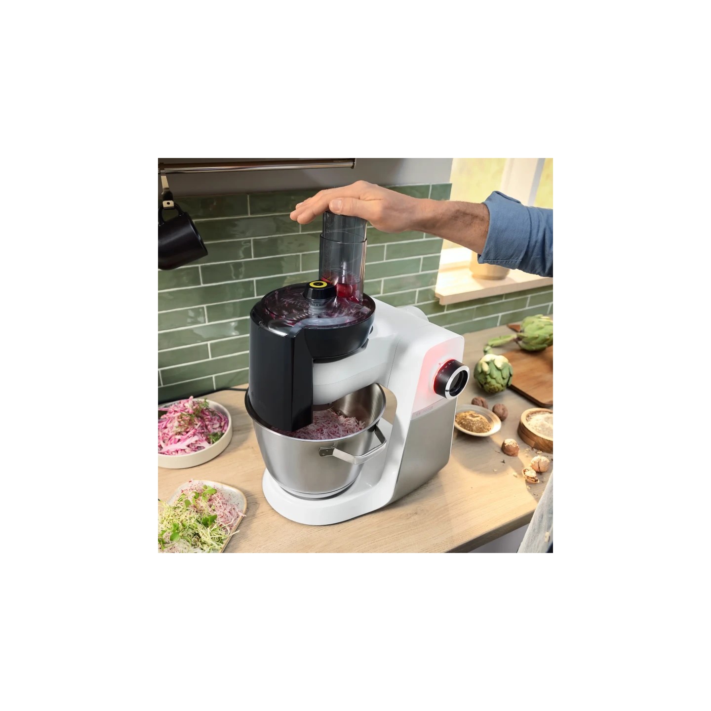 Bosch kuhinjski robot MUMS6EW22, 1600W, 5.5L, 7 brzina, bijela, inox posuda