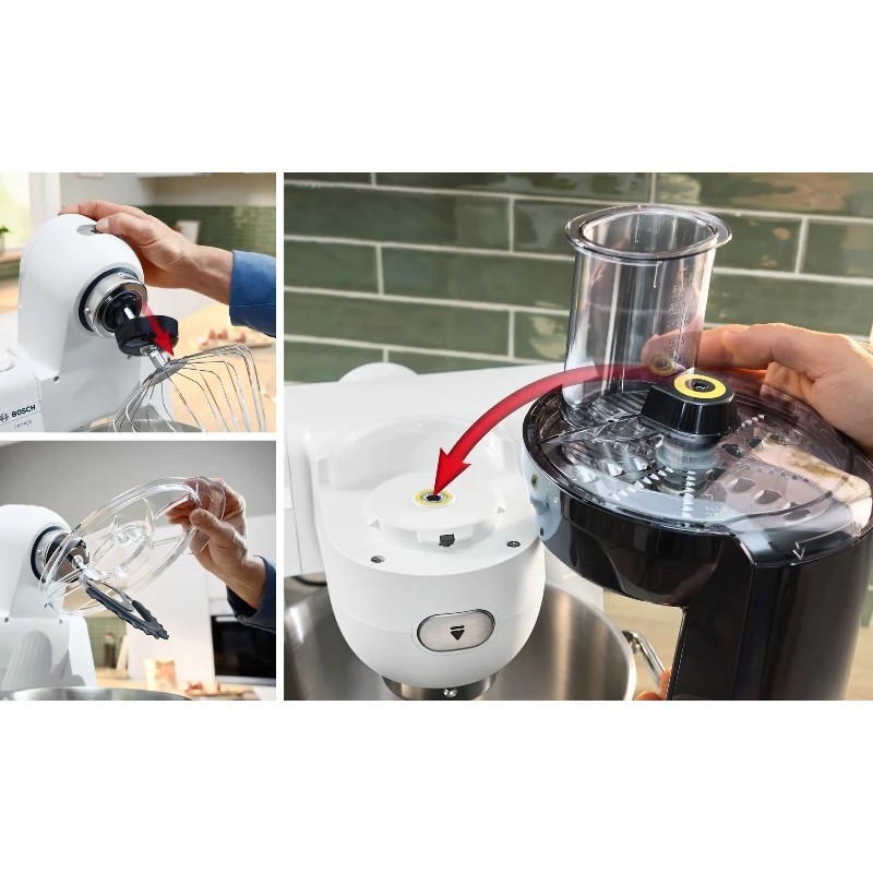 Bosch kuhinjski robot MUMS6EW22, 1600W, 5.5L, 7 brzina, bijela, inox posuda