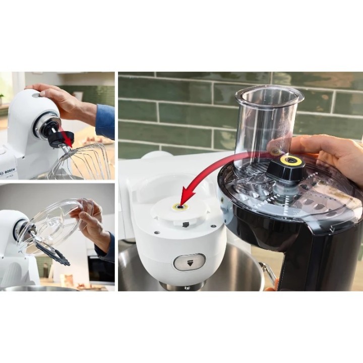 Bosch kuhinjski robot MUMS6EW22, 1600W, 5.5L, 7 brzina, bijela, inox posuda