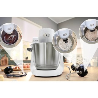 Bosch kuhinjski robot MUMS6EW22, 1600W, 5.5L, 7 brzina, bijela, inox posuda