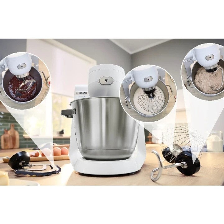 Bosch kuhinjski robot MUMS6EW22, 1600W, 5.5L, 7 brzina, bijela, inox posuda