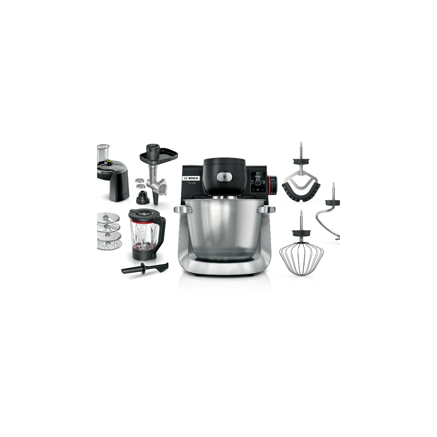 Bosch multipraktik MUMS6ZS34, 1600W, 5.5L, 7 brzina, crna inox